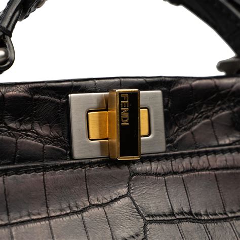 fendi peekaboo size|Fendi peekaboo crocodile.